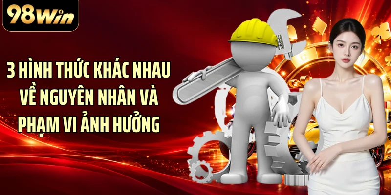 3 hình thức khác nhau về nguyên nhân và phạm vi ảnh hưởng