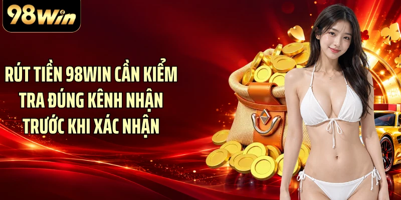 Rút tiền 98WIN cần kiểm tra đúng kênh nhận trước khi xác nhận